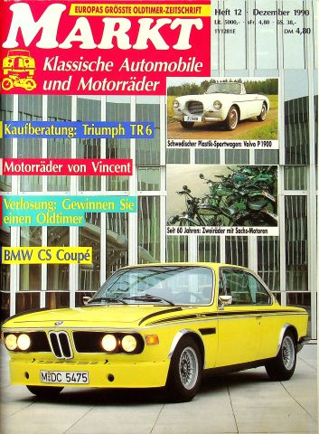 Deckblatt Oldtimer Markt (12/1990)